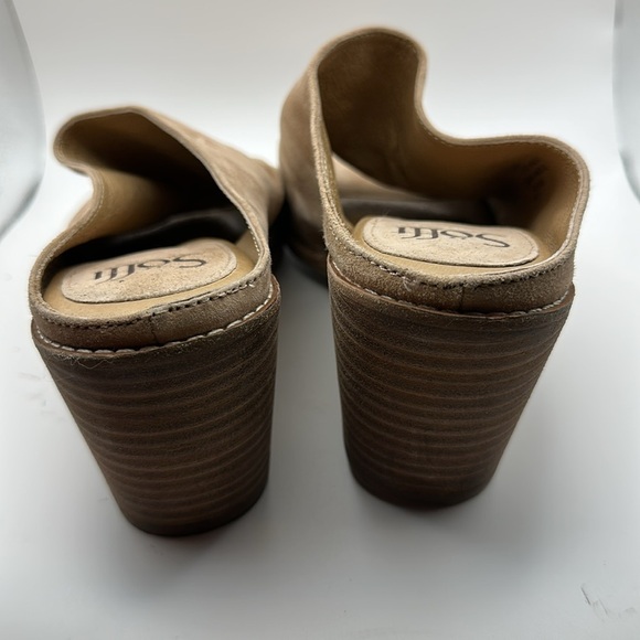 Söfft Tan Open-Toe Wedge Sandals strathmore 9.5 - Picture 3 of 5